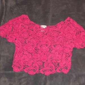 lace crop top